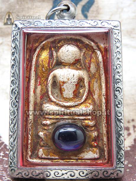 AMULETO SOMDEJ KAISER GEMMA NAGA BLU PER PROTEZIONE FORTUNA ENERGIA POSITIVA*