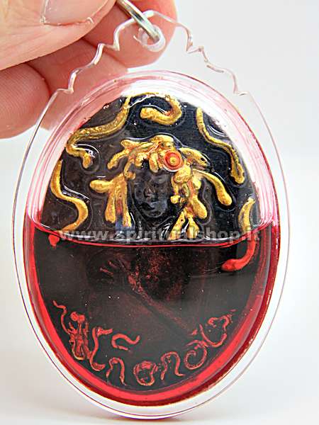 amuleto thailandese black medusa