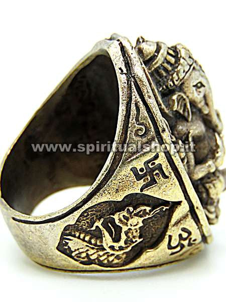 Anello Magico GANESH Incredibile Realizzazione a Mano per RICCHEZZA e ABBONDANZA e Rimozione Ostacoli* UNICO PEZZO Non perdertelo!