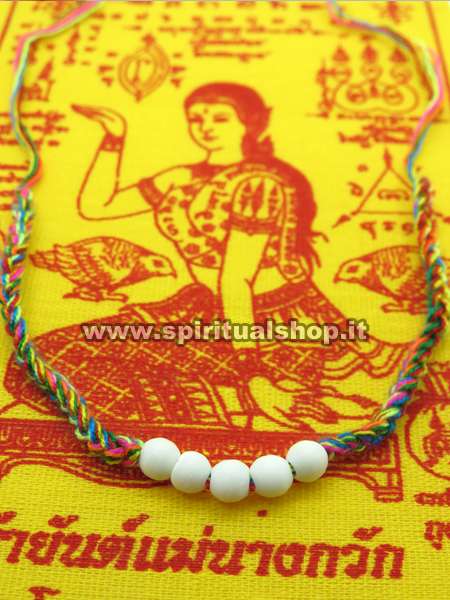 Samsara Bracciale Con Azzurrite Del K2 - Shamballa Tibetano Buddista Shamballa Con Azzurrite Del K2 Filo In Cotone Cerato Nero - Foto 9