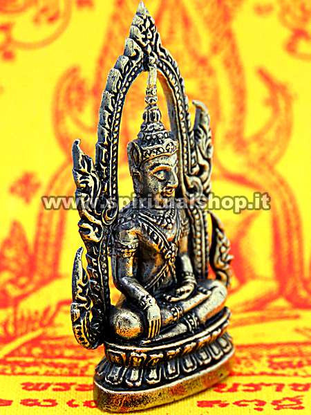 Statuina BUDDHA Chinnaraj Kring Fonte INESAURIBILE di ENERGIA POSITIVA Antimalocchio Tela Sacra in Regalo!*