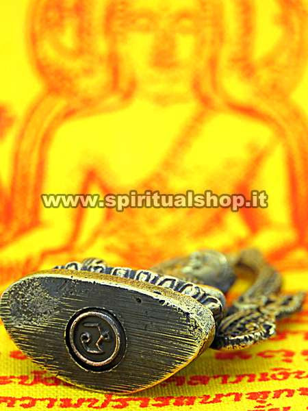 Statuina BUDDHA Chinnaraj Kring Fonte INESAURIBILE di ENERGIA POSITIVA Antimalocchio Tela Sacra in Regalo!*