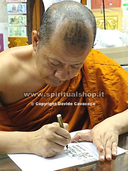 Cover Trasparente Iphone X con 5Yant Scritti dal Monaco presa Personalmente al Tempio di Wat Bang Phra!