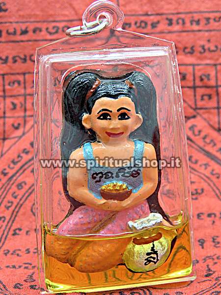 Poderoso Amuleto di NANG KWAK Attira DENARO & ABBONDANZA nella TUA VITA* con OLIO GAMPRAIL 7 ANNI e Dipinto dal Monaco (PEZZO UNICO!)