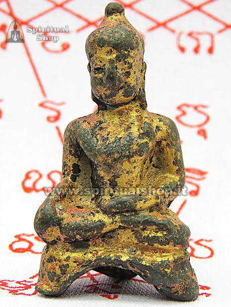Statuina Metallo VECCHIO BUDDHA da Ayutthaya preso da me direttamente. ALTAMENTE CARICA DI ENERGIA POSITIVA CONSIGLIATISSIMA (UNICO PEZZO)