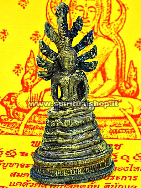 Stupenda Statuina di Buddha con Naga donata da vecchio Monaco per la Tua Protezione da Malocchi ed Energie Negative