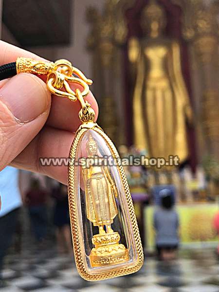 Amuleto  Buddha FORTUNA e PROSPERITA' preso Personalmente nel tempio Wat Phra Chedi (Nakhon Pathom) - Energizzato per me da oltre 100 Monaci - ENTRA e leggi la Storia che mi è capitata!*