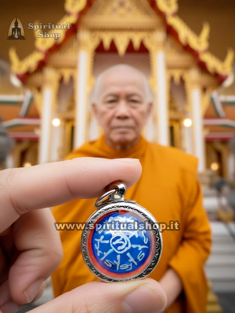 Amuleto di Protezione "GLOBO LUCE" Protezione Totale dai Monaci Tempio Wat Bang Phra