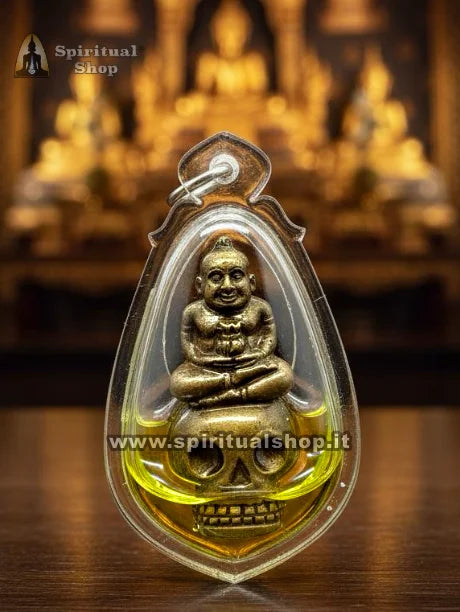 AMULETO CONTRO IL MALOCCHIO, FATTURE e SFORTUNA. ATTIRA RICCHEZZA e SUCCESSO. BENEDETTO DAL MONACO e POTENZIATO CON OLIO SACRO VERDE THAILANDESE!