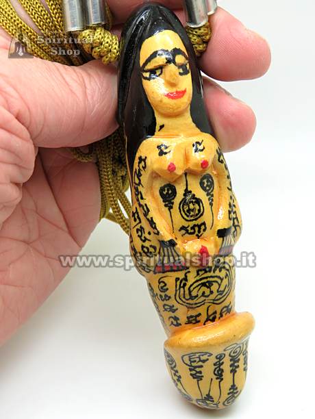 Amuleto Thai Propiziatorio per FORZA SESSUALE FASCINO MAGNETICO Lavorato e Dipinto a Mano + Mantra speciale (Unico Pezzo)*