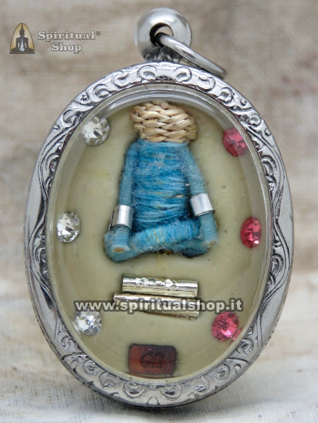 RARISSIMO Amuleto Thailandese LOCKET "PHRA PIDTA KRADUK PEE" ossa di fantasma/morto (GHOST PIDTA) PROTEZIONE FORTUNA RICCHEZZA (Non Torna più Disponibile!)