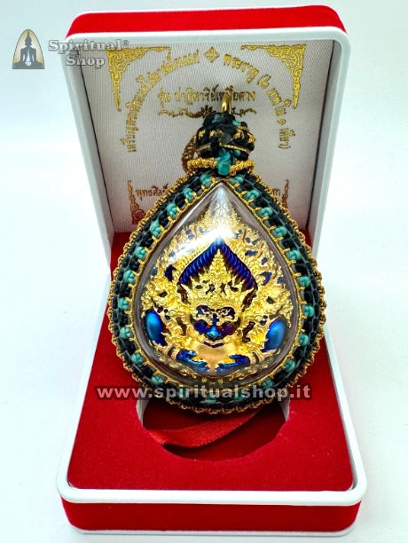 AMULETO THAILANDESE "GANESH AURUM BLUE" FORTUNA, SUCCESSO, RICCHEZZA (ARTIGIANALE 1 SOLO AL MONDO) PEZZO SUPER TOP!!!