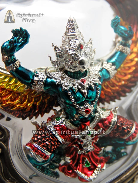 AMULETO THAILANDESE Phra Khrut "GARUDA MILIARDARIO" SUCCESSO, RICCHEZZA, COMANDO ASSOLUTO. Energizzato Cerimonia da LP Phanthamutto (Unico Pezzo)