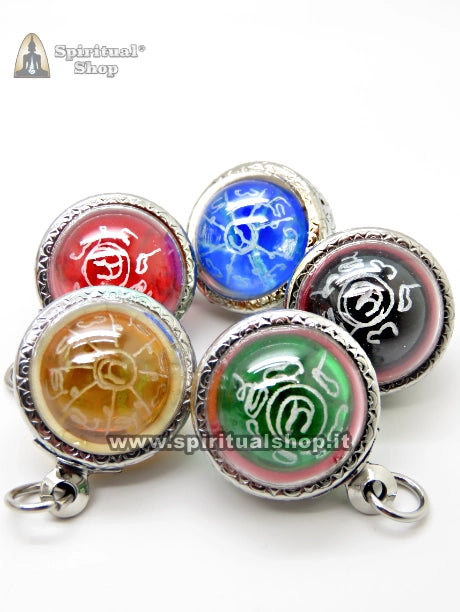 Amuleto Thailandese "GLOBO LUCE" Yantra Magici Scegli il Tuo Colore Funzione (Rinascita, Protezione, Amore, Ricchezza, Serenità) dai Monaci Dal Tempio Wat Bang Phra