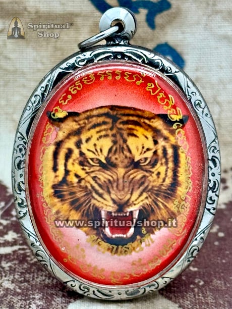 Amuleto Locket Thailandese GRAND TIGER LP PERN
