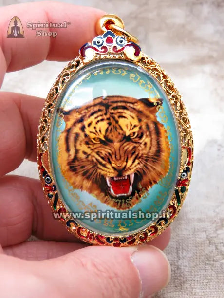 Amuleto Locket Thailandese GRAND TIGER LP PERN