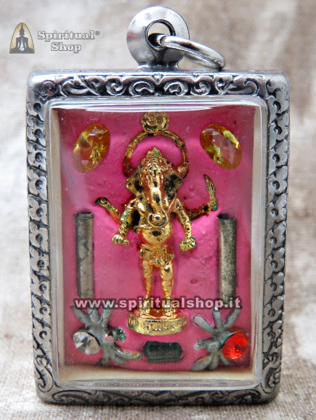 Amuleto Thailandese Nuovo Locket KHUN PAEN per Scaturire FASCINO e Accumulare RICCHEZZA (Unico Pezzo)