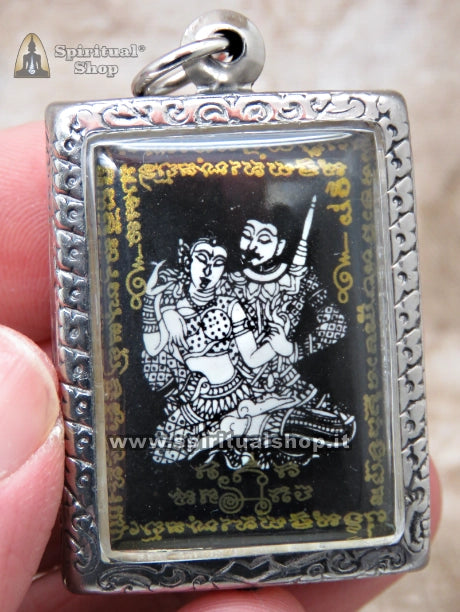 Amuleto Thailandese Nuovo Locket KHUN PAEN per Scaturire FASCINO e Accumulare RICCHEZZA (Unico Pezzo)