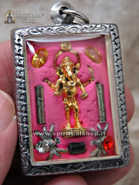 Amuleto Thailandese Nuovo Locket KHUN PAEN per Scaturire FASCINO e Accumulare RICCHEZZA (Unico Pezzo)