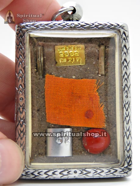 Amuleto Thailandese LOCKET "PHAYAYOM" Dio Thailandese dell'Inferno con PEZZO di VESTE del MONACO, YANTRA MAGICI POTENTISSIMI BLOCCA MAGIA NERA, NEMICI e AVVERSARI, GENTE INVIDIOSA, li rende INOFFENSIVI. PEZZO ULTRA LIMITATO INTROVABILE!*