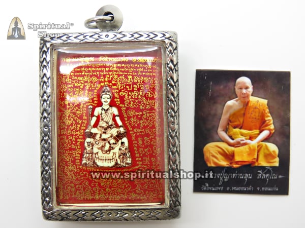 Amuleto Thailandese LOCKET "PHAYAYOM" Dio Thailandese dell'Inferno con PEZZO di VESTE del MONACO, YANTRA MAGICI POTENTISSIMI BLOCCA MAGIA NERA, NEMICI e AVVERSARI, GENTE INVIDIOSA, li rende INOFFENSIVI. PEZZO ULTRA LIMITATO INTROVABILE!*