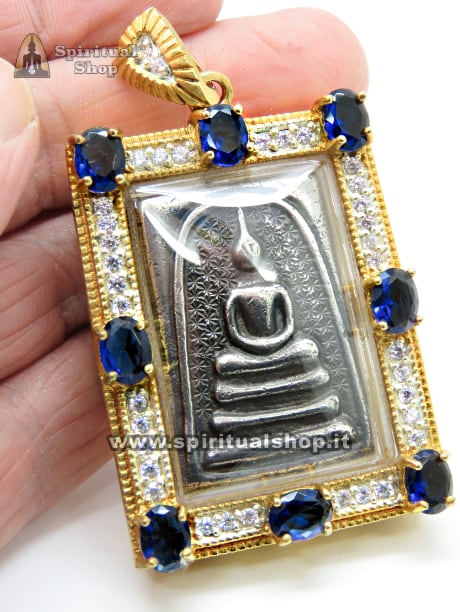 SONTUOSO Amuleto Thailandese GOLDEN SOMDEJ LP KASEM 8 GEMME PER CHI DESIDERA SUCCESSO RICCHEZZA INFINITA e VINCITE COLOSSALI (Introvabile e Unico Pezzo)*