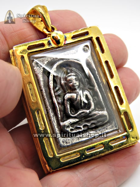 SONTUOSO Amuleto Thailandese GOLDEN SOMDEJ LP KASEM 8 GEMME PER CHI DESIDERA SUCCESSO RICCHEZZA INFINITA e VINCITE COLOSSALI (Introvabile e Unico Pezzo)*
