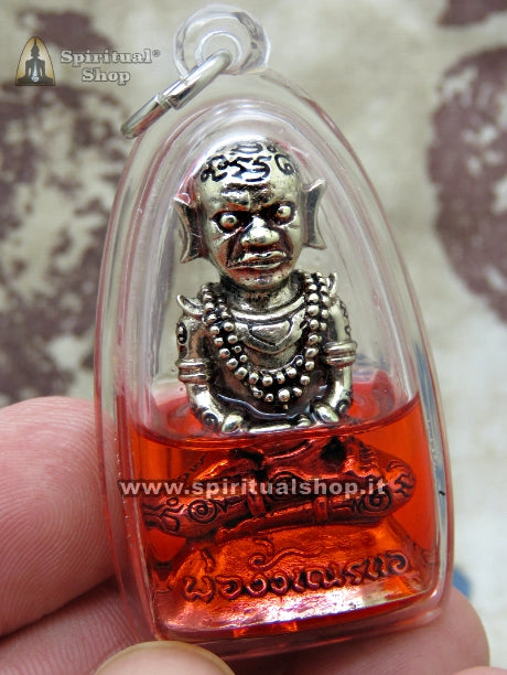 Amuleto Thailandese Necromantico Monaco NGANG - (Edizione Limitata introvabile con il rarissimo Ruby Oil)
