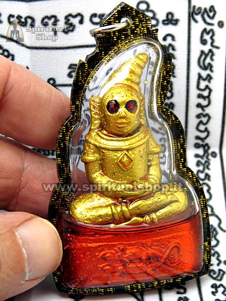 Potente Amuleto di Phra Gang, con Olio Magico Rosso. Eccezionale per RICHIAMARE nella Tua Vita RICCHEZZA, FORTUNA e SESSO!*
