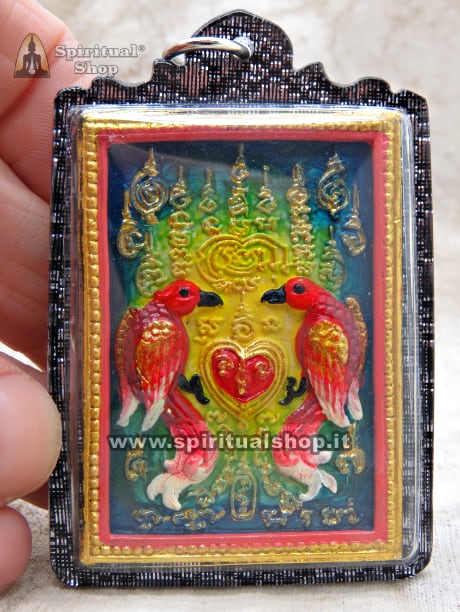 Magnifico Amuleto Tatuaggio Sacro Thailandese "PHRA LAK NA THONG" + SARIKA per Fascino, Popolarità, Amore e Gentilezza a chi lo indossa (UNICO PEZZO)*