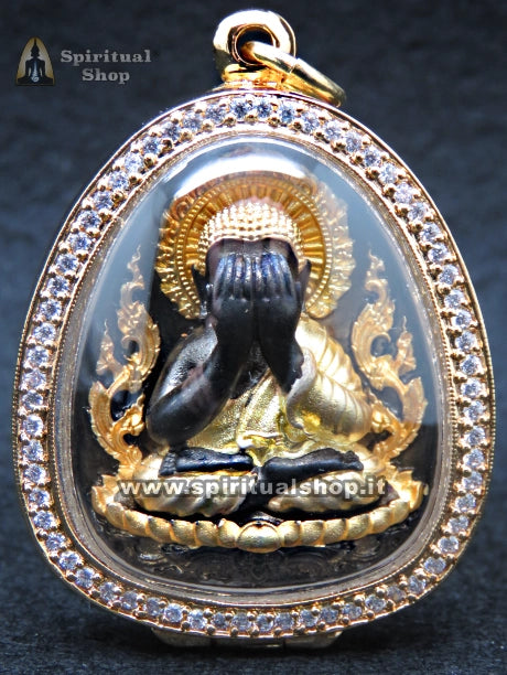 Amuleto Thailandese Phra Pidta Golden Black Limited Edition