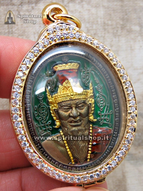 Amuleto Thailandese Ruesi Lersi 5 Yant Luxury