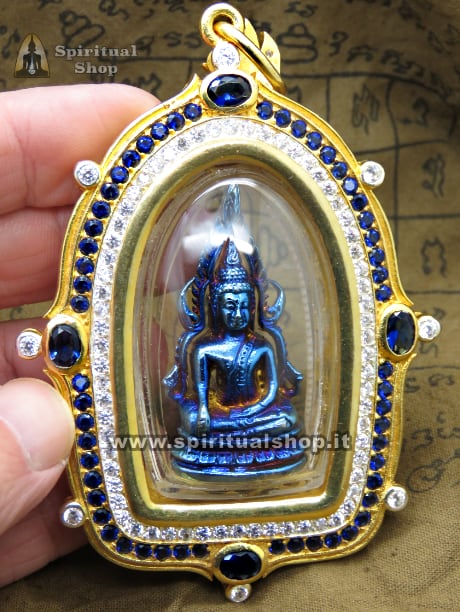 Amuleto Thailandese "SACRA LUCE DI BUDDHA KRING LEKLAI BLUE" VITA FORTUNATA, RICCHEZZA, PROTEZIONE TOTALE (Pezzo da Museo) RARO e UNICO PEZZO! NON PUOI PERDERTELO*