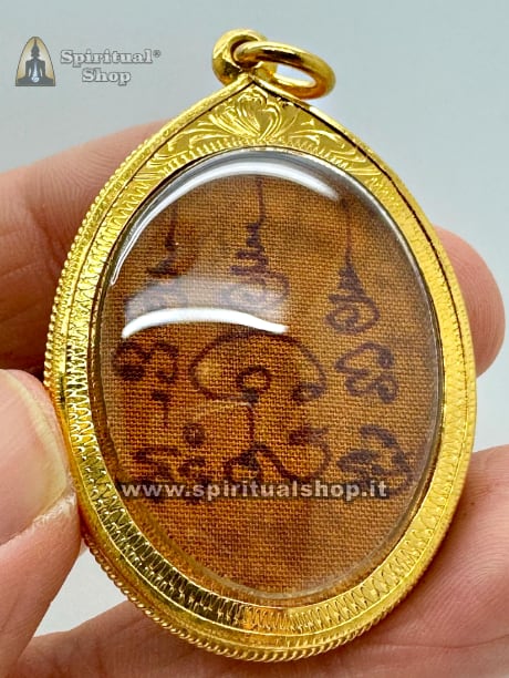 🔥 AMULETO THAILANDESE SAK YANT RUESI SUPER POWER SVILUPPO ENERGIE MENTALI, CARISMI, VEGGENZA, TELECINESI, IMPOSIZIONI A DISTANZA, PROTEZIONE (Veste Minaco con Yants, Temple Box e Certificato Cerimonia) UNICO PEZZO*