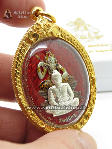 🔥 AMULETO THAILANDESE SAK YANT RUESI SUPER POWER SVILUPPO ENERGIE MENTALI, CARISMI, VEGGENZA, TELECINESI, IMPOSIZIONI A DISTANZA, PROTEZIONE (Temple Box Ufficiale) UNICO PEZZO!*