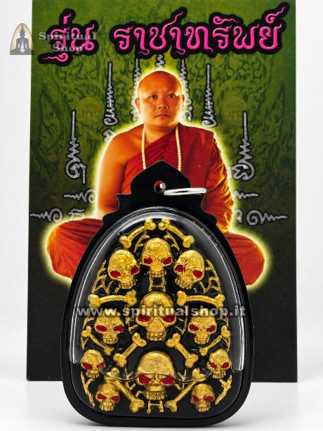 amuleto thailandese 11 teschi