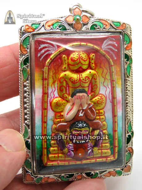 🤩Amuleto Thailandese le 4 ENTITA' per avere PROTEZIONE, RICCHEZZA, RISPETTO, STATUS SYMBOL, BUSINESS (Dipinto a Mano dall'AJARN E' PEZZO UNICO E SUPER ESCLUSIVO NON TORNA PIU')