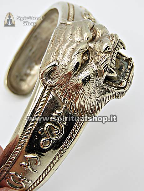 BRACCIALE SACRA TIGRE THAILANDESE (Regolabile) SCUDO PROTETTIVO CONTRO MALOCCHIO e PORTA BENESSERE ECONOMICO con INCISIONE del Monaco (UNICO PEZZO!)