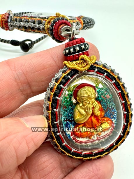 COLLANA GRAND ROYAL AMULETS LIVELLO MASSIMO PROTEZIONE E RICCHEZZA (FATTA A MANO) 108 MONACI (UNICO PEZZO AL MONDO!)*