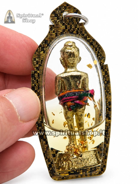 KUMAN THONG Chôk Dee (โชคดี) Consacrato per Ascoltare le tue Richieste e Trasformarle in Realtà. Con Stupenda Tela Magica (Potenza TOP)