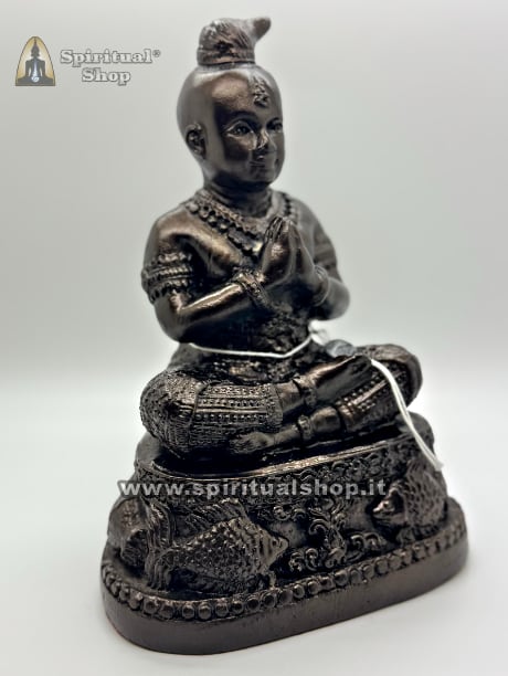 🔥KUMAN THONG "JAMPAREE" in LEK NAM PEE POTENTISSIMO (Dal Tempio dei Kuman Thong) PROGRAMMATO per Attirare DENARO e RICCHEZZA INFINITA + PHA YANT + CERTIFICATO BENI CULTURALI THAI (Solo 1 Disponibile!)*