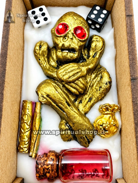KUMAN THONG NECROMANTICO BARA "KRABOMAK"specifico RICCHEZZA, VINCITE, PROSPERITÀ e SUCCESSO NEGLI AFFARI - Realizzato per Spiritual Shop (Unico pezzo al Mondo)