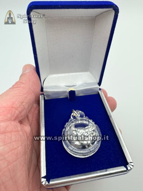 LEKLAI SILVER NATURAL WATERPROF (3x3.6cm) - PRESO AL TEMPIO DI SOMPORN PERSONALMENTE Per PROTEZIONE & RICCHEZZA SVILUPPO POTERI*