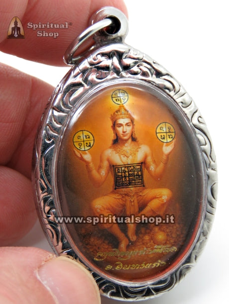 LOCKET THAILANDESE "DIO DELLE 3 SFERE SACRE" Magia Tradizionale del LAOS dei 3 REGNI (Ricchezza, Prosperità, Protezione)