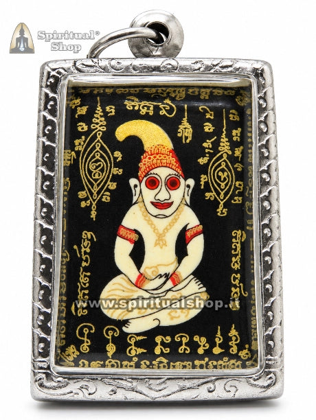 LOCKET Thailandese PHRA NGANG CAPPELLO DORATO per DENARO, PROSPERITÀ, SUCCESSO, VINCITE, LAVORO, MAGNETISMO PERSONALE (Unico Pezzo Ultra-Raro Introvabile!)