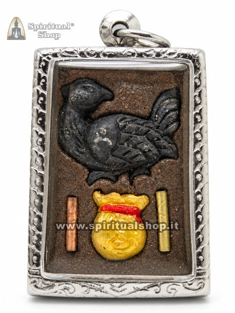 LOCKET Thailandese PHRA NGANG CAPPELLO DORATO per DENARO, PROSPERITÀ, SUCCESSO, VINCITE, LAVORO, MAGNETISMO PERSONALE (Unico Pezzo Ultra-Raro Introvabile!)