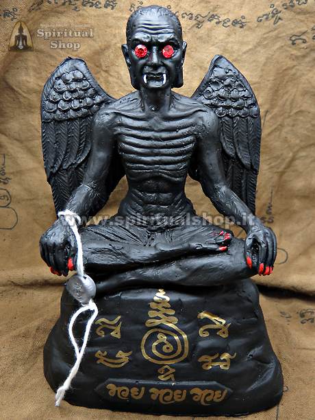 STATUA MAGICA BLACK KRAW KIEW "ALI SPIEGATE" UFFICIALE DAL TEMPIO DI LP SOMPORN E' il Massimo per Ricchezza, Sviluppo Energie Interne, Carismi Magici, Veggenza, Telecinesi, Imposizioni Mentali, Protezione Assoluta! (UNICO PEZZO)*