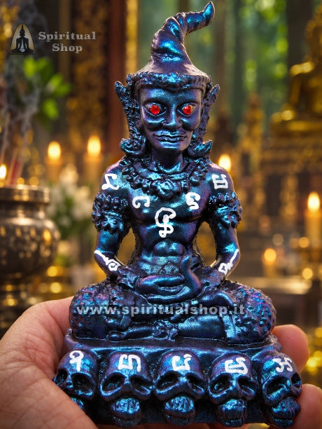 Statua Thailandese Magica KOGAN Phra Gang Blue Purple - Un'Esclusiva SPIRITUAL SHOP per RICCHEZZA, LAVORO, POTERE