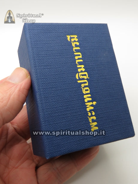 SUPERBA STATUINA BUDDHA INVULNERABILITÁ (Per PROTEZIONE e SUCCESSO NELLA VITA) KRING SONORO Completa di Katha e Temple Box Serie Limitata (UNICO PEZZO)