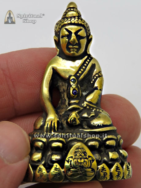 Statuina Buddha Phra Kring di Luan Pu Mun Wat Ban Chan (Anno 2000) Pura Energia Positiva Con Box Ufficiale (Unico Pezzo)